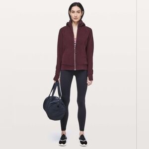 Lululemon Scuba Hoodie Sz 6 Light Cotton Fleece Dark Adobe EUC